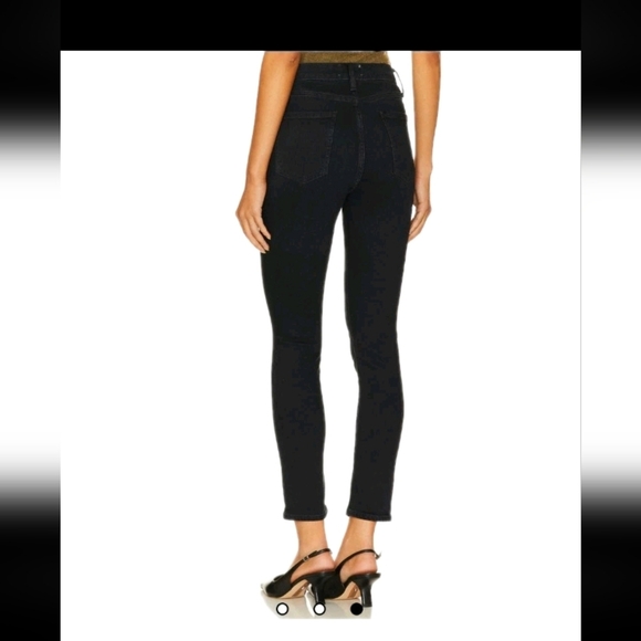 Agolde Womens Faded Black Nico High Rise Slim in Spirit 28 - Picture 3 of 14